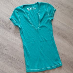 Tee Shop Teal Turquoise Womens Tee Small